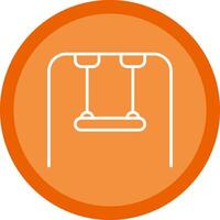 Swing Line Multi Circle Icon vector