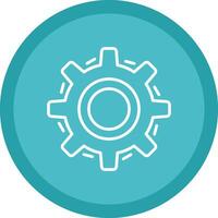 Settings Line Multi Circle Icon vector