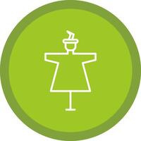 Scarecrow Line Multi Circle Icon vector