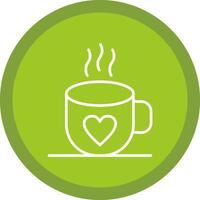 Coffee Line Multi Circle Icon vector
