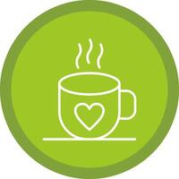 Coffee Line Multi Circle Icon vector