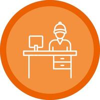 Office Line Multi Circle Icon vector