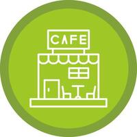 Cafe Line Multi Circle Icon vector