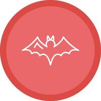 Bat Line Multi Circle Icon vector