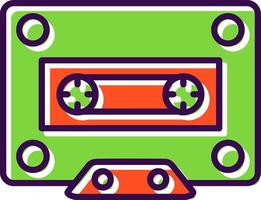 Cassette filled Design Icon vector