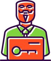 Anonymous filled Design Icon vector