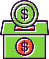 Donation filled Design Icon vector