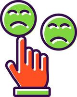 Customer Satisfaction filled Design Icon vector