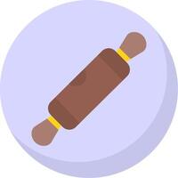 Rolling Pin Flat Bubble Icon vector