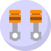 Pistons Flat Bubble Icon vector