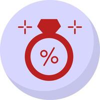 Discount Flat Bubble Icon vector