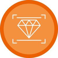 Diamond Line Multi Circle Icon vector