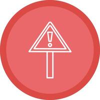 Alert Line Multi Circle Icon vector