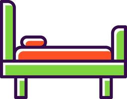 Bed filled Design Icon vector