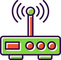 Modem filled Design Icon vector