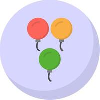 Balloons Flat Bubble Icon vector