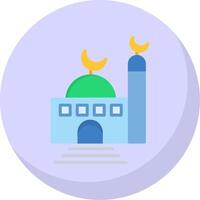 Mosque Flat Bubble Icon vector