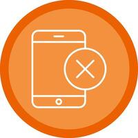 Smartphone Line Multi Circle Icon vector