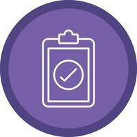 Checked Line Multi Circle Icon vector