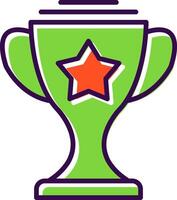 Trophy filled Design Icon vector