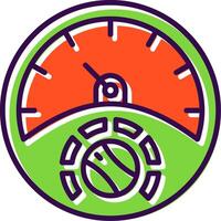 Gauge filled Design Icon vector