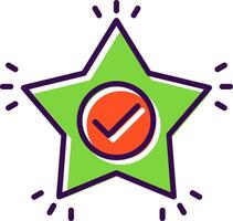 Star filled Design Icon vector