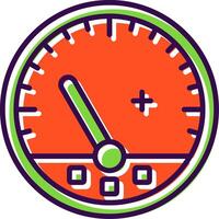 Gauge filled Design Icon vector