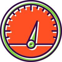 Gauge filled Design Icon vector