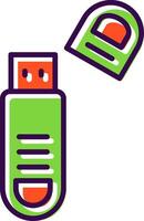 Usb filled Design Icon vector