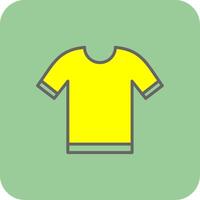 Shirt Filled Yellow Icon vector