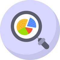 Graph Flat Bubble Icon vector