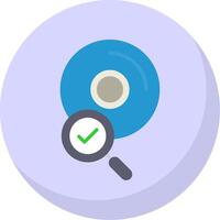 Cds Flat Bubble Icon vector