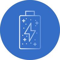 Battery Flat Bubble Icon vector