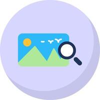 Image Flat Bubble Icon vector