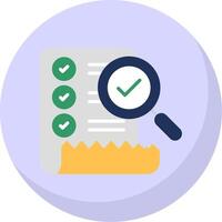 Checklist Flat Bubble Icon vector