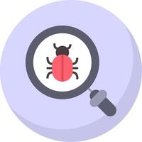 Bugs Flat Bubble Icon vector