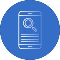 Smartphone Flat Bubble Icon vector