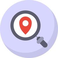 Map Pointer Flat Bubble Icon vector