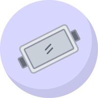 Baking Tray Flat Bubble Icon vector