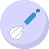 Whisk Flat Bubble Icon vector