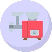 Meat Grinder Flat Bubble Icon vector