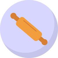 Rolling Pin Flat Bubble Icon vector