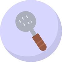 Slotted Spoon Flat Bubble Icon vector