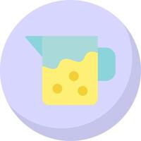 Pitcher Flat Bubble Icon vector