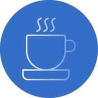 Cup Flat Bubble Icon vector