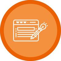 Website Design Line Multi Circle Icon vector