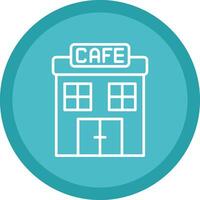 Cafe Line Multi Circle Icon vector