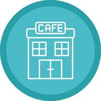 Cafe Line Multi Circle Icon vector