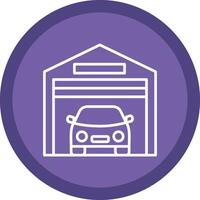 Garage Line Multi Circle Icon vector