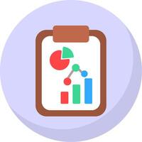 Report Flat Bubble Icon vector